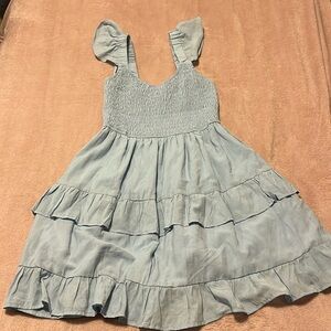 Light blue flowy dress